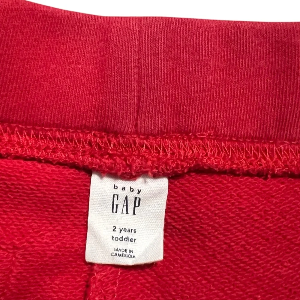 Baby Gap 2Y Red Drawstring Sweatpants